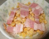 お手柄おつまみベーコンバターコーン作り方1写真
