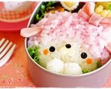 ＊キャラ弁＊PINKのラブリー羊ちゃん♡作り方5写真
