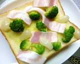 ベーコン×ブロッコリーのカレートースト作り方3写真