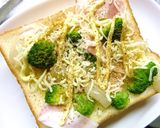 ベーコン×ブロッコリーのカレートースト作り方4写真