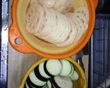プリンジュワッ食感蓮根ナス塩麹和挟み揚げ作り方2写真