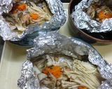 秋サケのきのこたっぷりホイル焼き作り方13写真