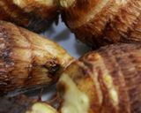 里芋茗荷黒味噌月見団子風作り方2写真