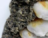 里芋茗荷黒味噌月見団子風作り方26写真