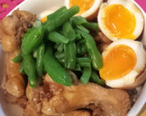 超簡単！鶏もも肉のさっぱり煮&半熟卵作り方6写真