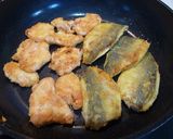 ダイエット！アジとムネ肉のバジルソテー作り方4写真
