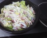 豚肉と白菜の塩麹鍋（鮭プラス）作り方6写真