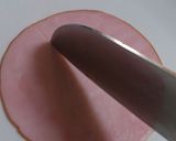 お弁当の食べれるカップ ～ハムカップ～作り方1写真