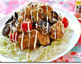揚げ焼きチキンと茄子のゆず香る桜エビマヨ作り方8写真