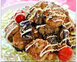 揚げ焼きチキンと茄子のゆず香る桜エビマヨ作り方9写真