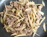 牛肉とごぼうの甘辛作り方4写真