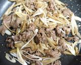 牛肉とごぼうの甘辛作り方5写真