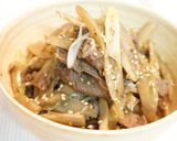 牛肉とごぼうの甘辛作り方6写真