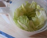 レタスのドレ炒め作り方1写真