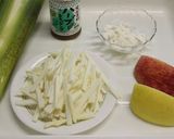 マコモタケとりんごのサラダ作り方1写真