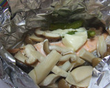 鮭ときのこのプロセス蒸し焼き作り方5写真