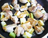 ★ズボラな焼き鳥★串なし！鶏もも肉と白葱作り方6写真