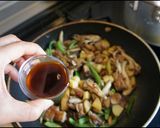 舞茸とローストポークの和風スパゲッティー作り方4写真