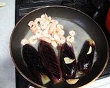 焼き茄子と海老ぶなぴー炒め作り方3写真