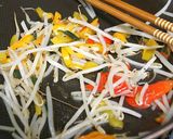 もやしとパプリカの炒め物　バジル風味作り方2写真