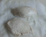 サラダ用☆鶏むね肉（蒸し鶏）と保存法作り方3写真