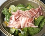 息子アレンジ~白菜とコーンの豆乳スープ作り方2写真