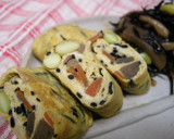 お弁当のおかず◆残り物のひじき煮で卵焼き作り方6写真