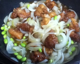 冷凍から揚げを使ったカンタンたまご丼作り方4写真