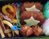 冷凍食品にひと手間で、簡単デコ弁♥作り方3写真
