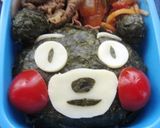 くまもんのお弁当（キャラ弁）作り方4写真