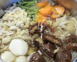 芋の茎入り野菜の煮物　黒糖使用作り方7写真