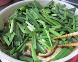豚肉とニラと油揚げのスピード煮彡作り方5写真