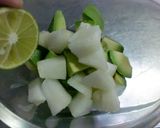 梨とアボカドのイクラ和え作り方3写真