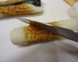 ちくわチーズ磯辺天ぷら♪串刺し作り方2写真
