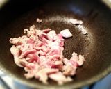 甘唐辛子と豚肉、蓮根の醤油炒め作り方3写真