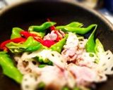 甘唐辛子と豚肉、蓮根の醤油炒め作り方4写真