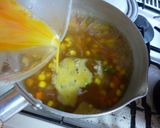 野菜と卵入りのコーンスープ作り方4写真