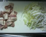 豚バラ、酢照り焼き作り方1写真