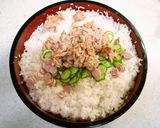 レタス・シーチキン入り＊サラダ寿司作り方4写真
