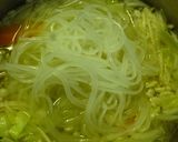 豚肉と野菜の レモン風味マロニースープ作り方9写真
