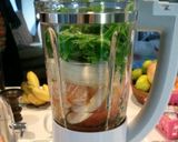 水菜のグリーンスムージー作り方3写真