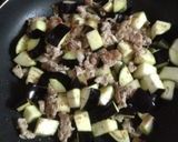 ごはんに合う！豚肉・ナス・豆腐の味噌炒め作り方3写真