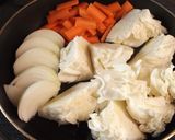 たっぷり野菜と塩麹つみれの蒸し煮作り方3写真