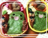 キャラ弁　くちぱっち　たまごっち作り方3写真