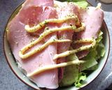 ハムとレタスと胡桃の　レモンハーブ塩丼作り方3写真