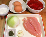 簡単♪鶏ささみのピカタ★トマトソース添え作り方1写真