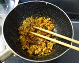 炒り豆腐と叩き椎茸のチーズ坦々【蒟蒻麺】作り方7写真