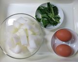 とうがんの卵スープ♪作り方1写真