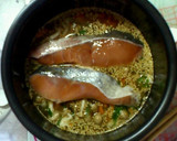 大葉が香る＊鮭としめじの炊き込みご飯作り方4写真