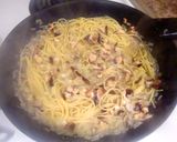 椎茸大好き♪和風パスタ＊バター醤油風味作り方5写真